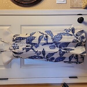 Lilly Pulitzer Daphne Halter Dress Classic White Fallin In Love Women's Size 8